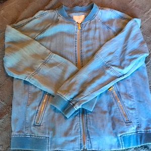 Loft Denim Bomber Jacket
